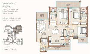 Ivory County Noida Plan B 2304 SQ.FT
